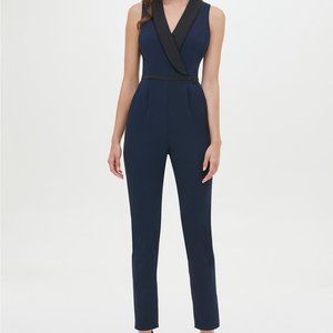 NEW WITH TAGS Tuxedo Jumpsuit Tommy Hilfiger Navy